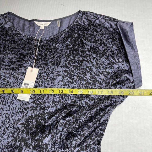 Rebecca Taylor Textured Navy Mini Dress - Picture 5 of 10